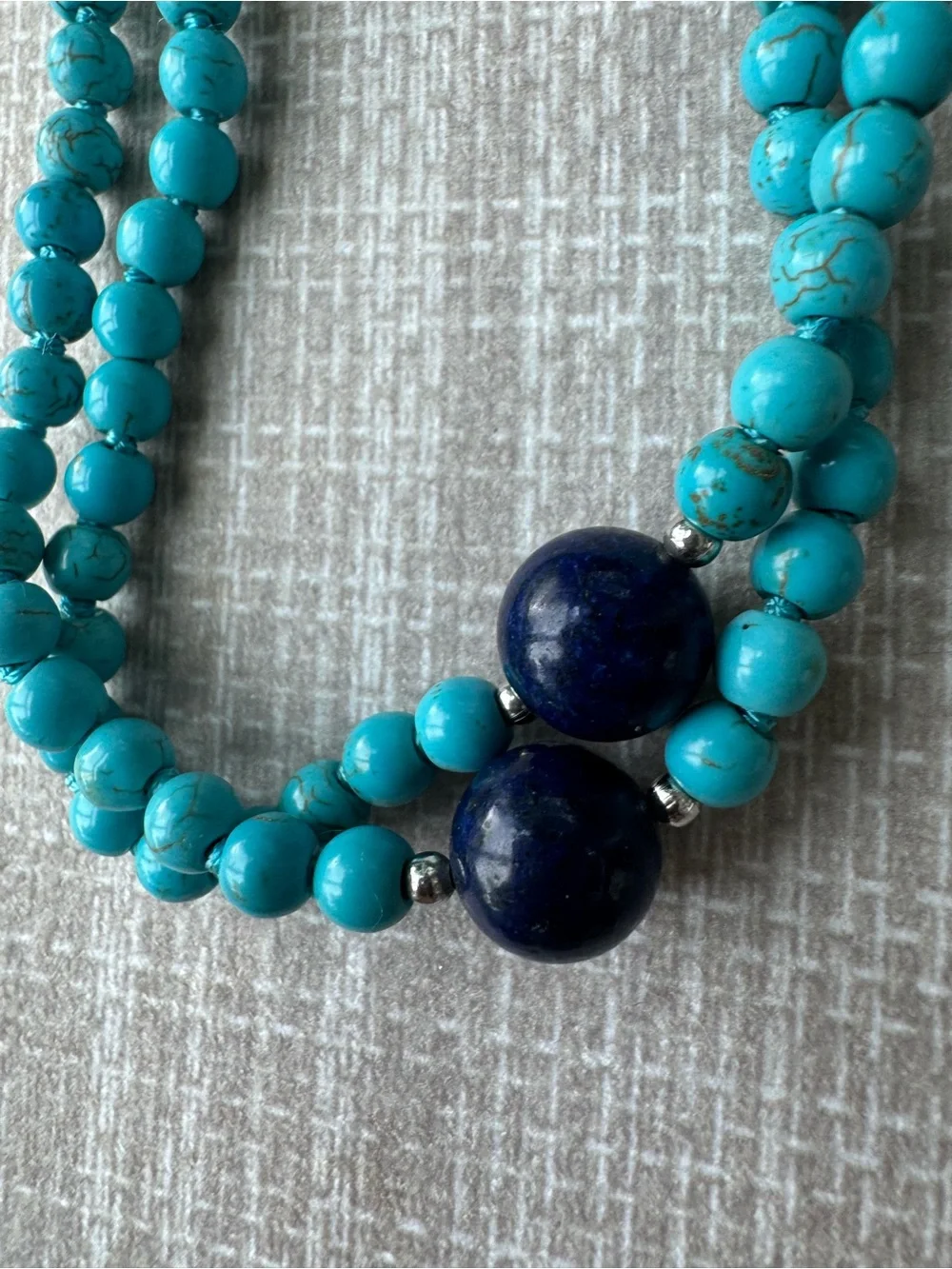 NWOT Polo Ralph Lauren Turquoise and Lapis Lazuli Necklace